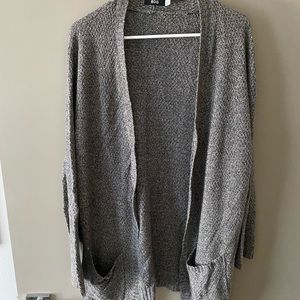 Grey Cardigan Sweater